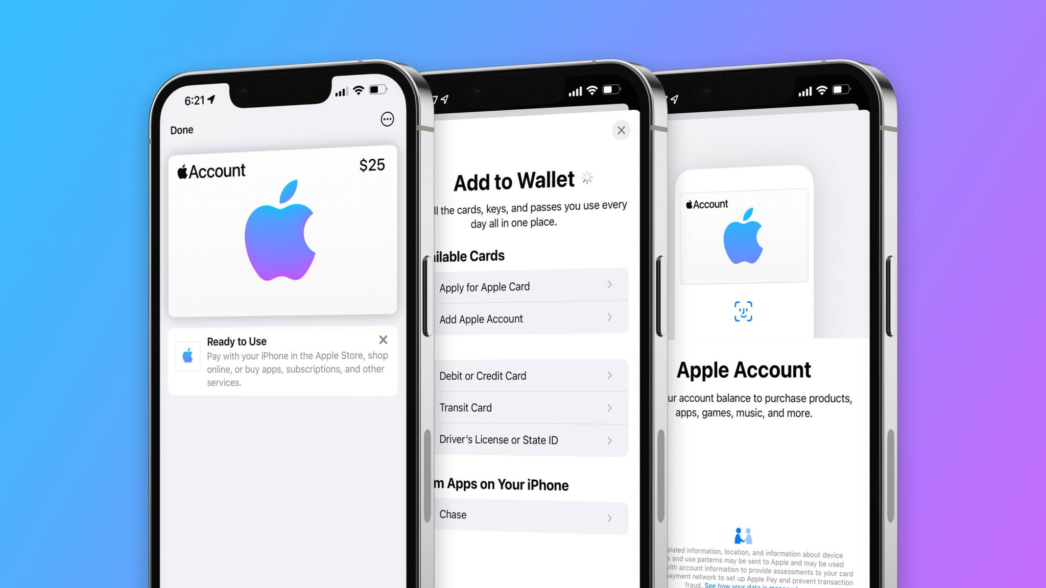 The new 'Apple Account Card' is now available in the Wallet app for iOS ...