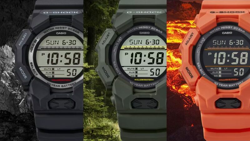 Casio Unveils New G-SHOCK GD010 and GA010 Series Watches With a 10-Year Battery Life