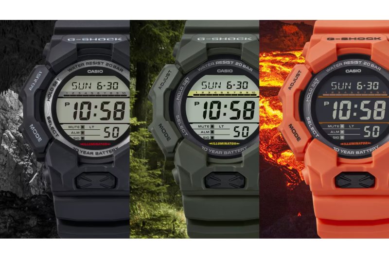 Casio Unveils New G-SHOCK GD010 and GA010 Series Watches With a 10-Year Battery Life