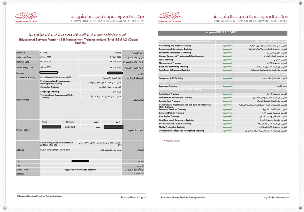 Swiss International University Announces Approval from Dubai’s Educational Authority for Vocational Diplomas 